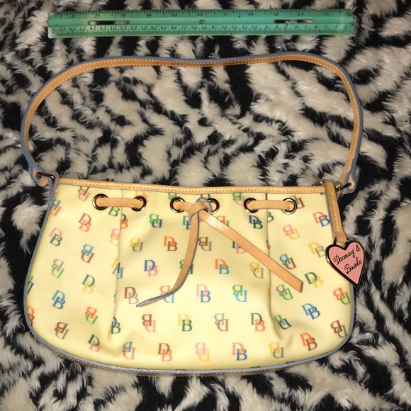 Dooney & Bourke Rainbow 🌈 signature Cream handbag with Rainbow zipper - Picture 2 of 7